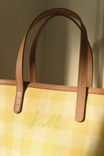 Load image into Gallery viewer, Canvas Mini Circle Bucket Bag - Sun/White
