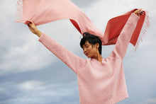 Load image into Gallery viewer, Cashmere Winter Scarf - Blush
