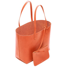 Load image into Gallery viewer, Large Tote - Brandy/Raw
